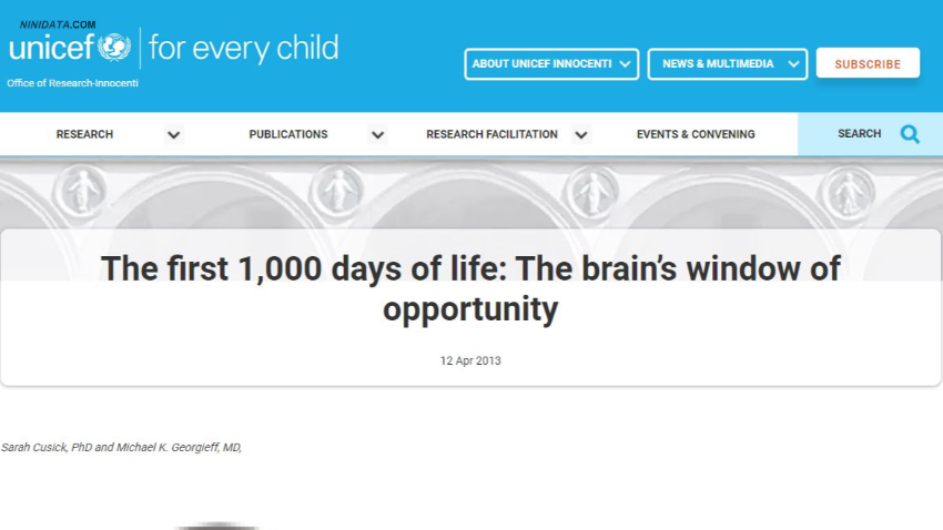 www.ninidata.com | فرصت مغز در هزار روز اول زندگی